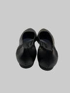 ITALEAU - Women's Black Flats EU Size 38.5 Handmade in Italy (USED)