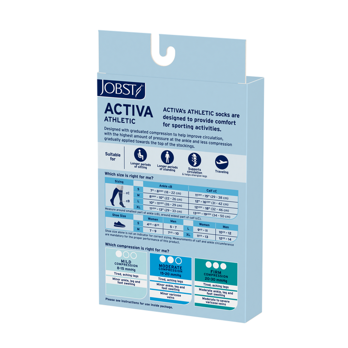 JOBST® Activa Athletic Knee High Socks 8-15mmHg