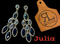 Julia Jem Black Earrings