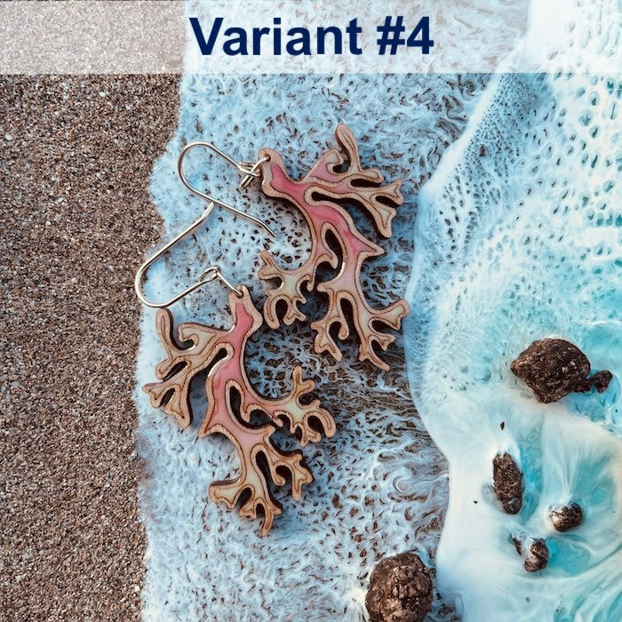 Kaligo Design Coral Earrings