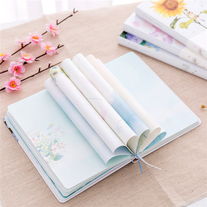 Kawaii Floating Floral Notebook - Original Kawaii Pen