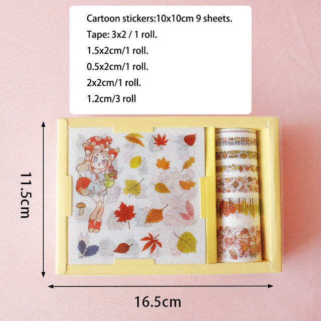 Kawaii Washi Tape + Stickers Gift Set - Original Kawaii Pen
