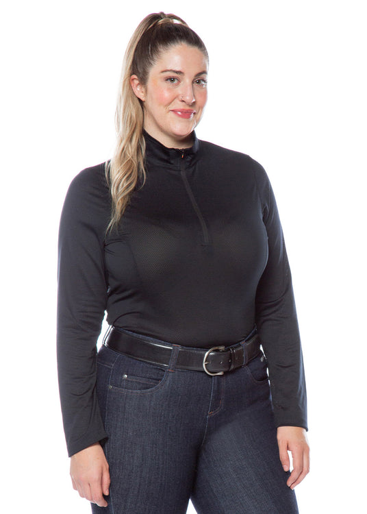 Kerrits Ladies Ice Fil Lite Long Sleeve Solid Riding Shirt