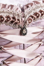 Kruger Long Dirndl 2pcs. 70cm "Catharine" violet (38)