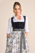 Kruger Long Dirndl 2pcs. 70cm "Lona" black (size 38)
