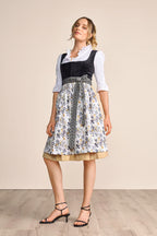 Kruger Long Dirndl 2pcs. 70cm "Lona" black (size 38)