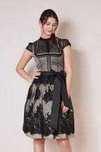Kruger Midi Dirndl 2pcs. 60cm "Loreen" black (38)