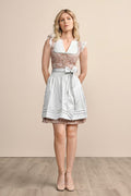 Kruger Mini Dirndl 2pcs. 50cm "Nami" brown (size 36)