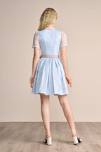 Kruger Mini Dirndl 2pcs. 50cm "Priscilla" blue (38)