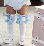 Lana Ruffle Socks with Poms and Bows - Petite Maison Kids