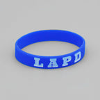 LAPD Embossed Silicone Wristband