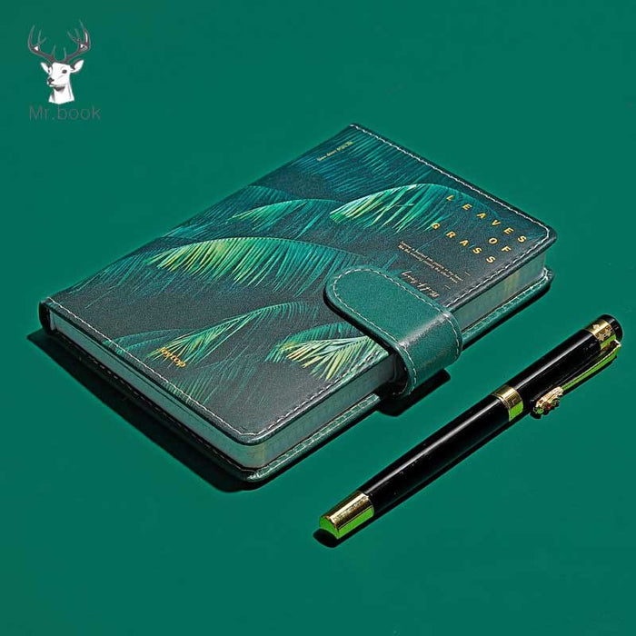 Leaves of Green Leather Notebook Planner