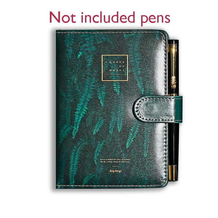 Leaves of Green Leather Notebook Planner