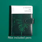 Leaves of Green Leather Notebook Planner