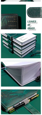 Leaves of Green Leather Notebook Planner