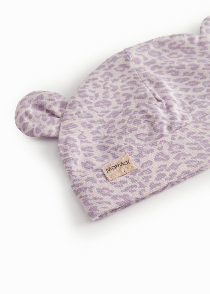 Pink leopard baby hue with ears
