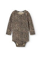 Baby bodystocking in leopard print