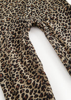 Baby jumpsuit in leopard print