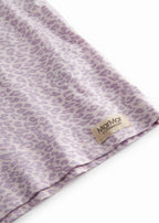 Pink long-sleeved leopard t-shirt for children