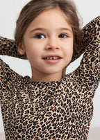Girl in leopard blouse