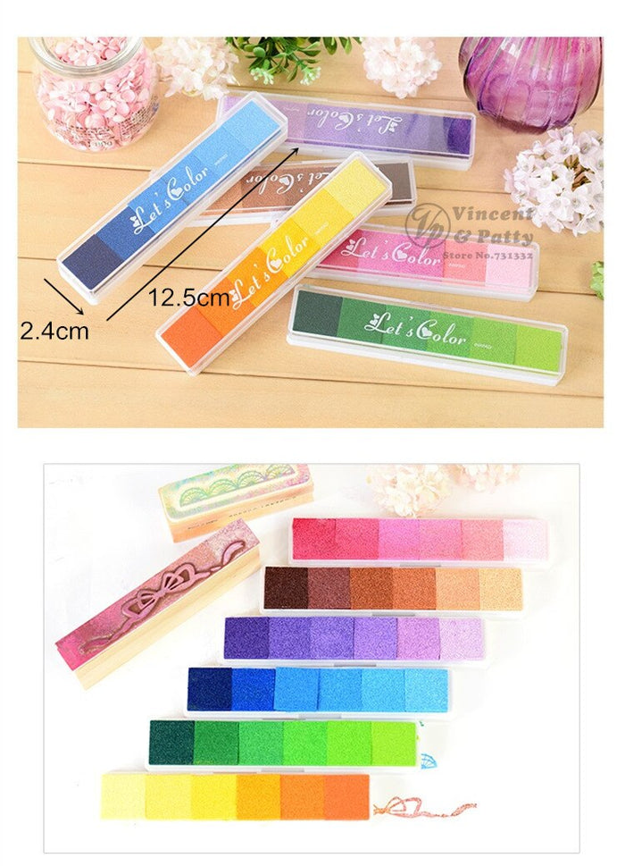 "Let's Color" Gradient Stamp Ink Pad Set (6 sets)