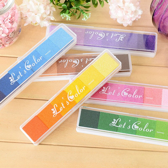 "Let's Color" Gradient Stamp Ink Pad Set (6 sets)