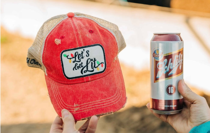 Lets Get Lit Christmas ball cap