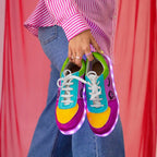 Light Me Up Sneakers - Ankle (Evil Eye Edition) - The Quirky Naari