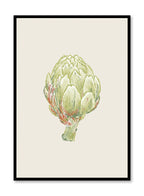 Line Drawn Artichoke, Poster