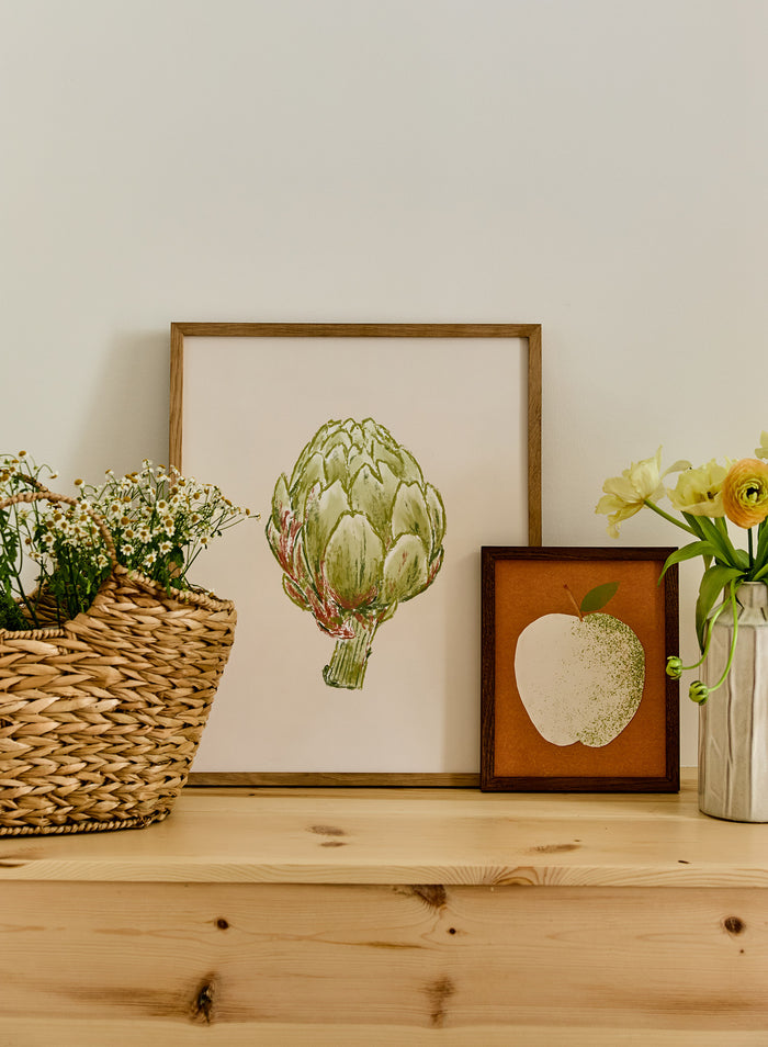 Line Drawn Artichoke, Poster