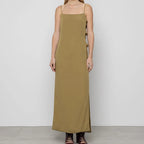 Linen Maxi Dress with Knots