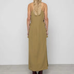 Linen Maxi Dress with Knots