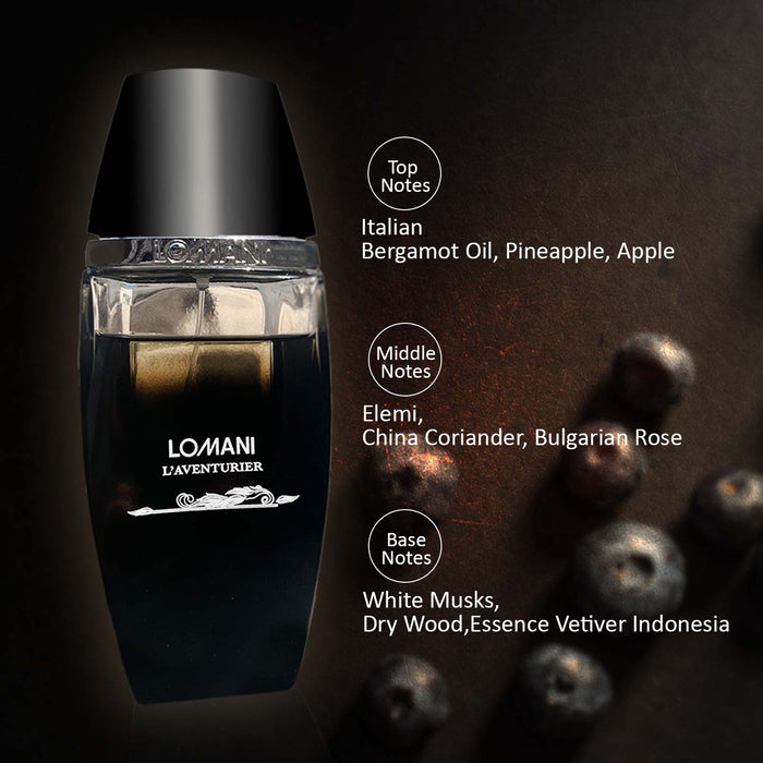 Lomani L'aventurier Perfume For Men, 100ml Long Lasting