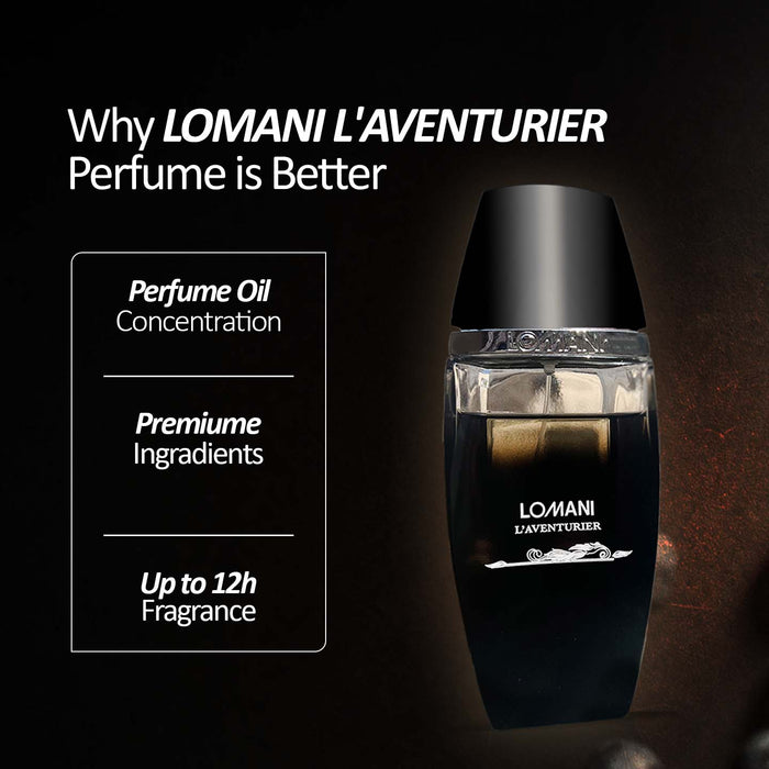 Lomani L'aventurier Perfume For Men, 100ml Long Lasting