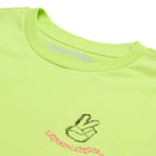 Long Sleeve Tee Peace Out Glo Yellow