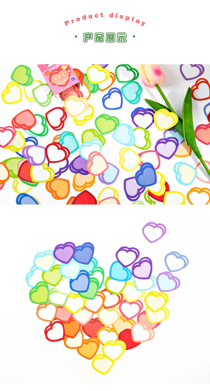 Lovely Heart Stickers - Original Kawaii Pen
