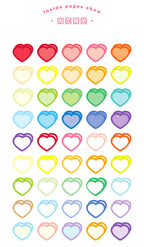 Lovely Heart Stickers - Original Kawaii Pen