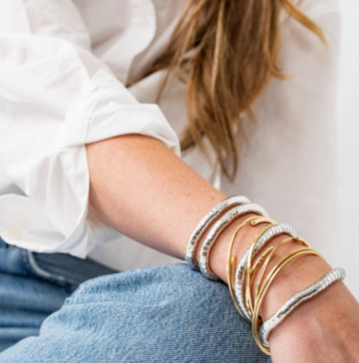 Lucille Round Bracelet in Silver