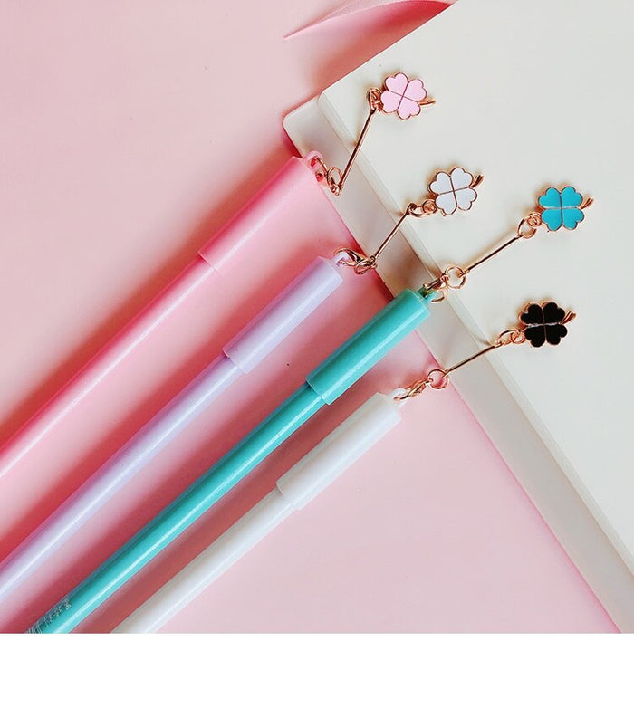 Lucky Clover Gel Pen Set (4pcs) - Original Kawaii Pen