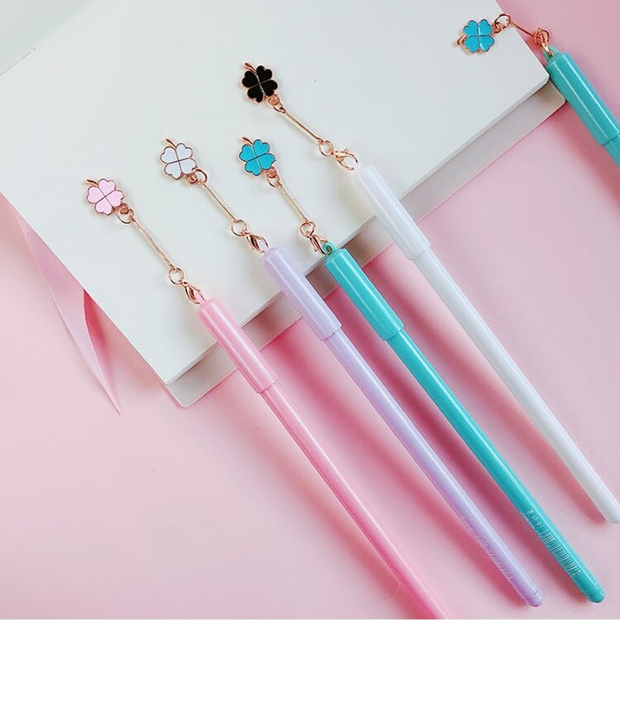 Lucky Clover Gel Pen Set (4pcs) - Original Kawaii Pen