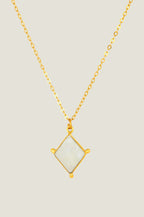 Lyra necklace | Gold/White