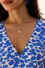 Lyra necklace | Gold/White