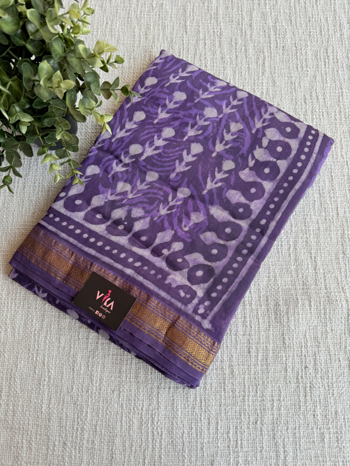 Maheswari border chanderi saree