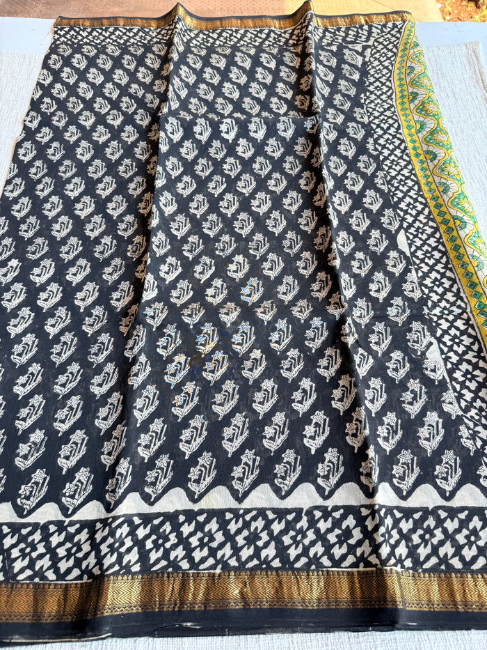 Maheswari border chanderi saree