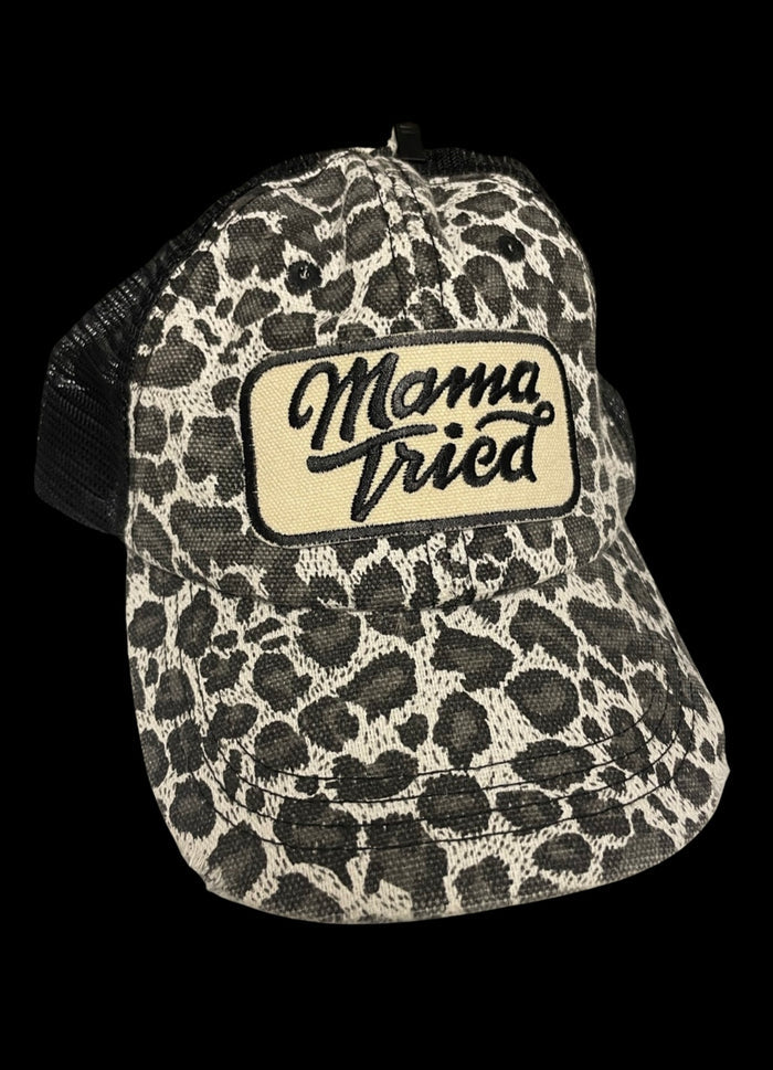 Mama Tried Leopard Ball cap