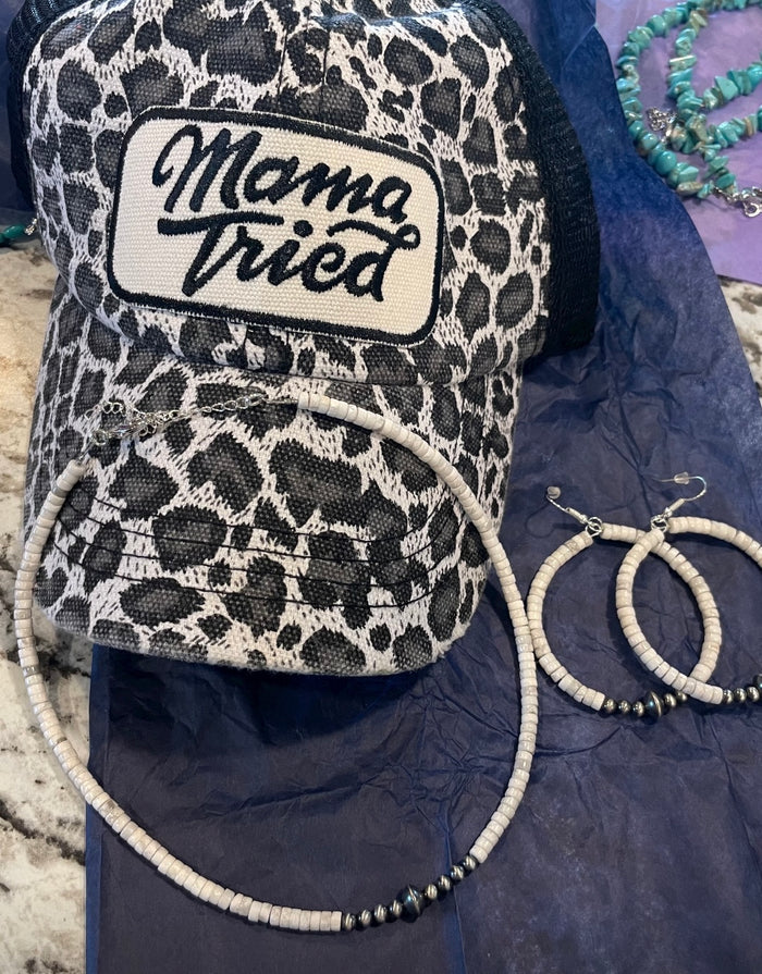 Mama Tried Leopard Ball cap