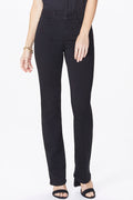 Marilyn Straight Pants In Petite   - Black