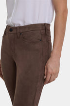 Marilyn Straight Pants In Petite - Coffee Bean