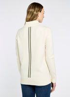 Markham Women's zip neck sweater - Chalk