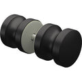 Matt Black Solid premium alloy round recessed knob for shower door - Image 1